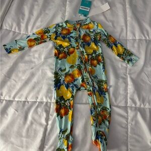 Posh Peanut Citrus Print Kids One Piece